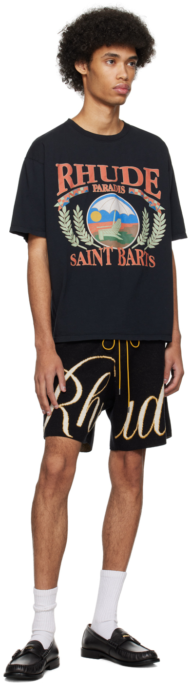 Rhude Black Beach Chair T-Shirt