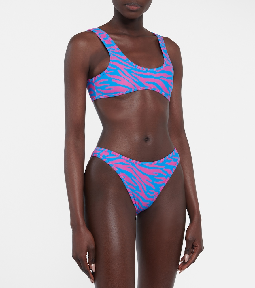 Coolio printed bikini top