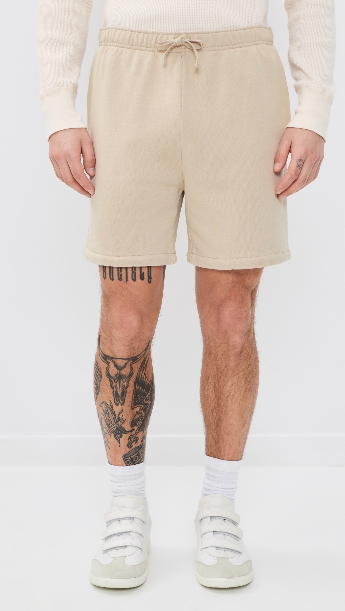 Loopback Terry Athletic Shorts 7 Stoneware Grey