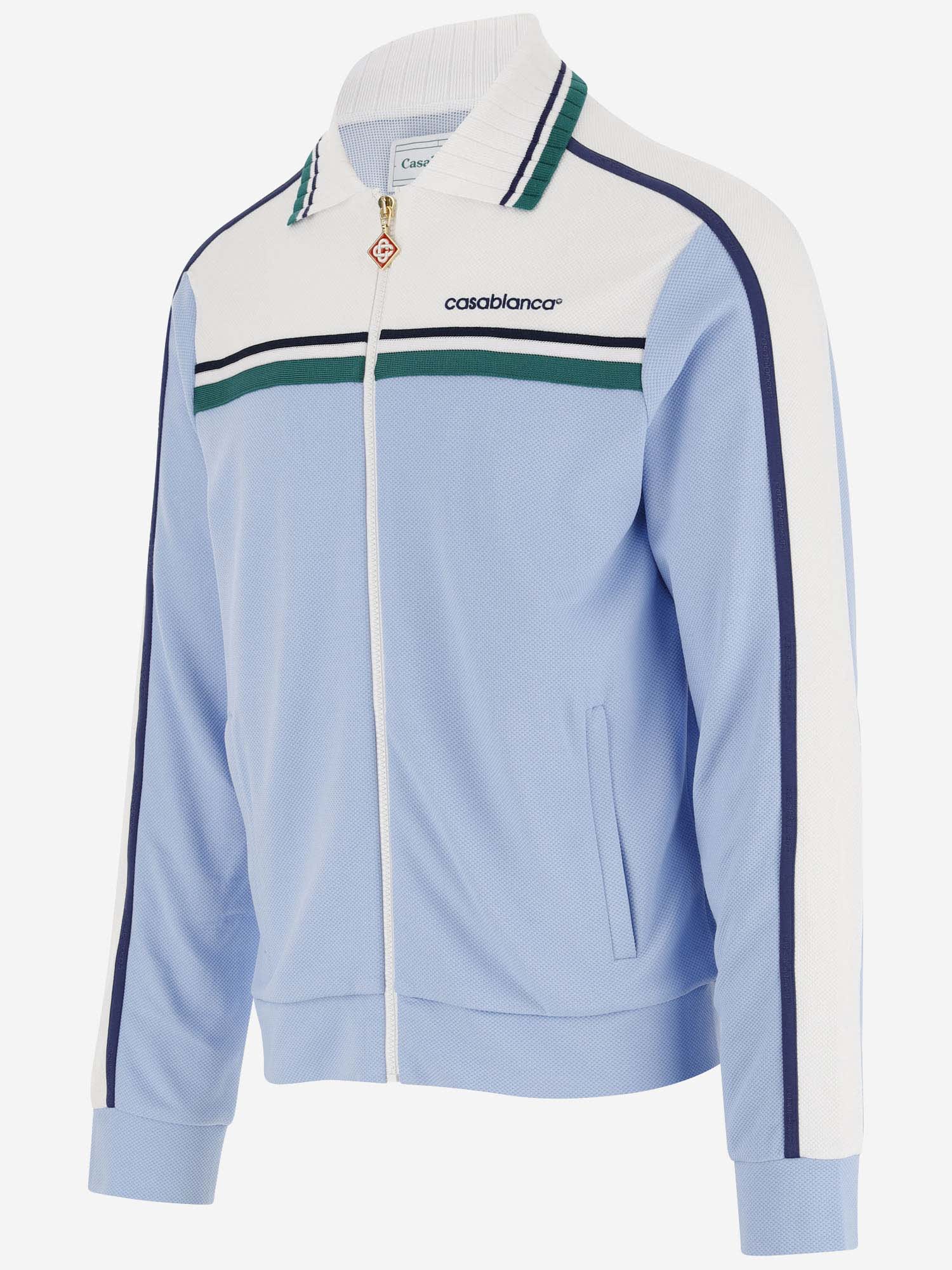 Cotton Blend Jacket With Logo