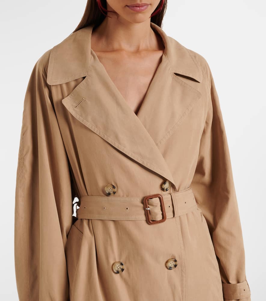 Elea belted double-breasted coat