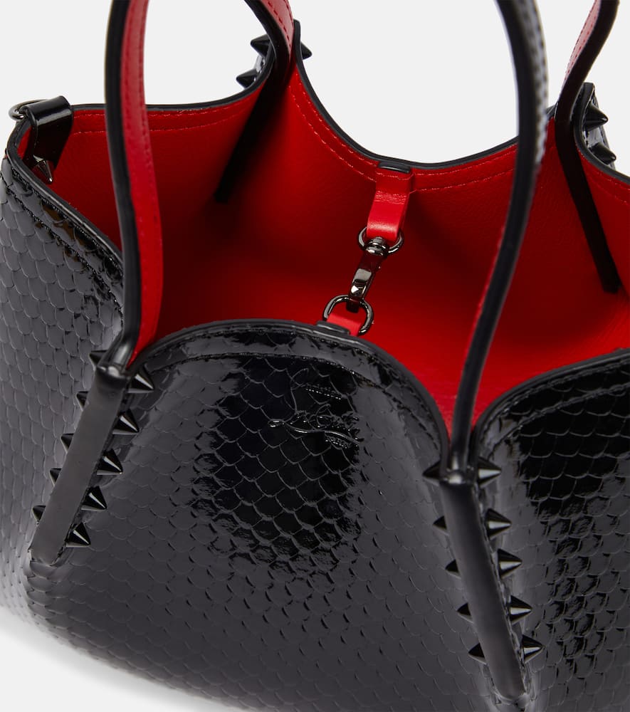 Cabarock Mini patent leather tote bag