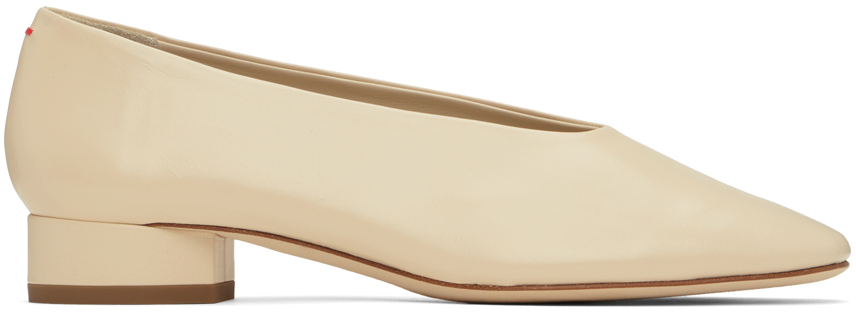 Aeyde Off-White Delia Ballerina Flats