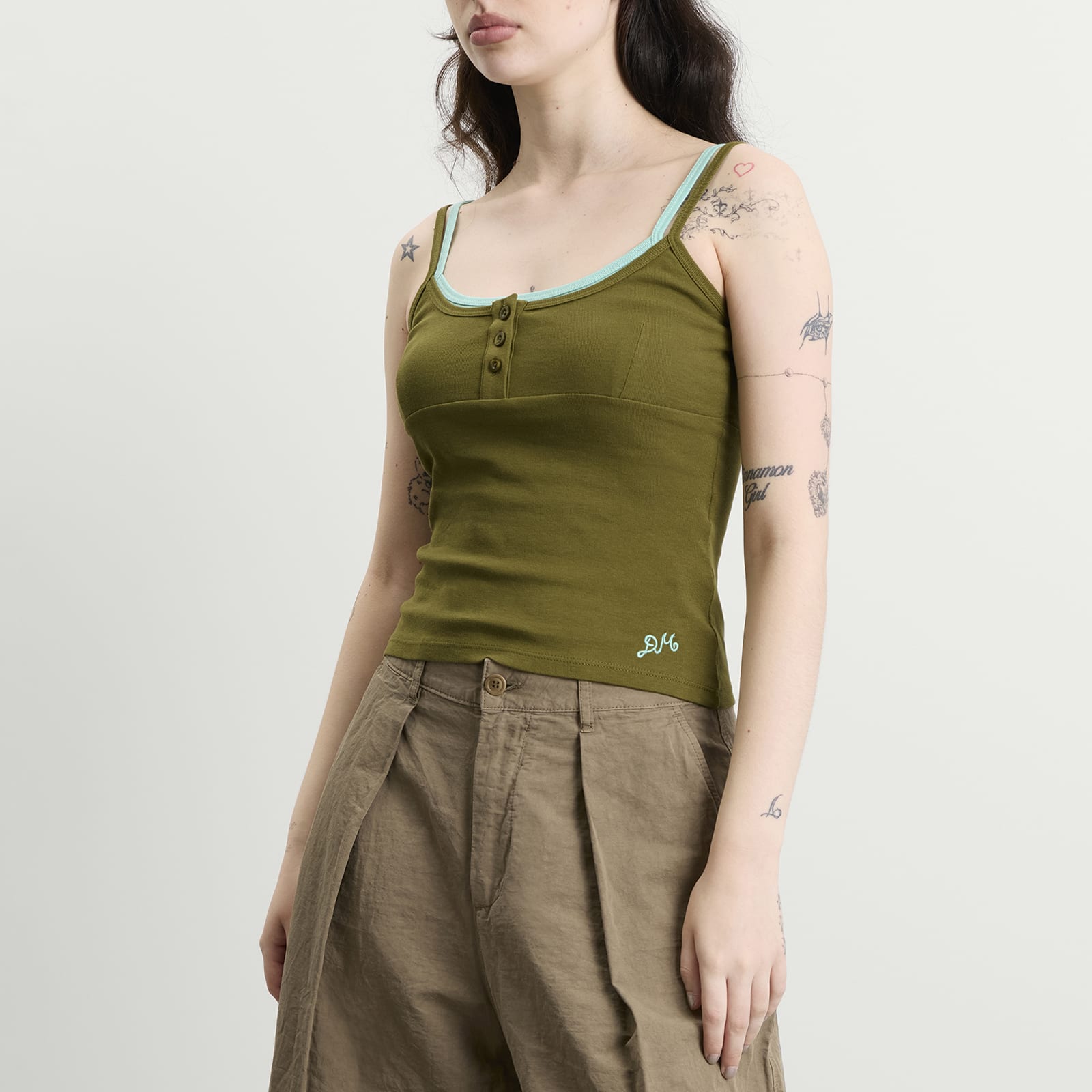 Women's Britt Layered Cami Green