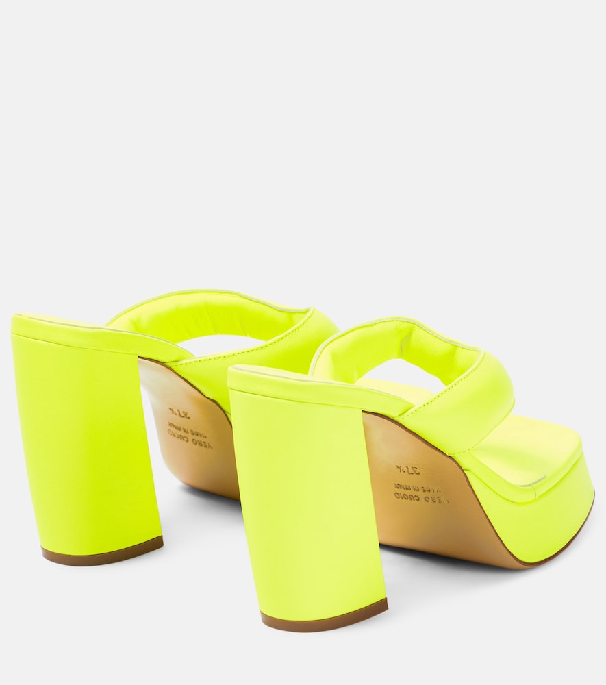 Gia 17 leather platform thong sandals