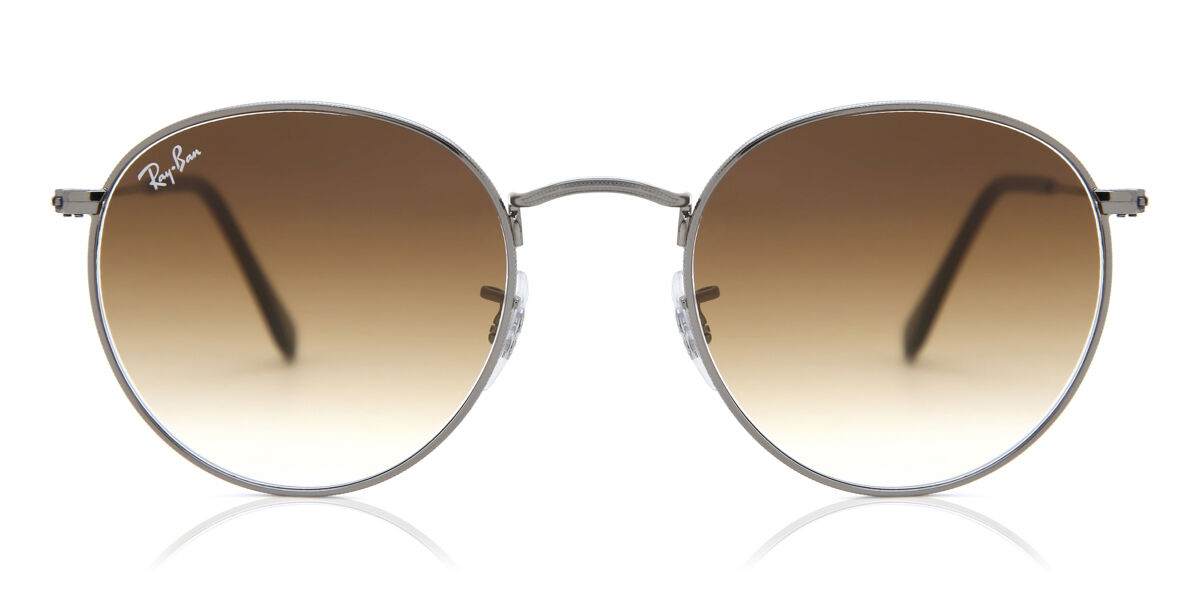 Ray-Ban RB3447N Round Metal 004/51 Men's Sunglasses Grey