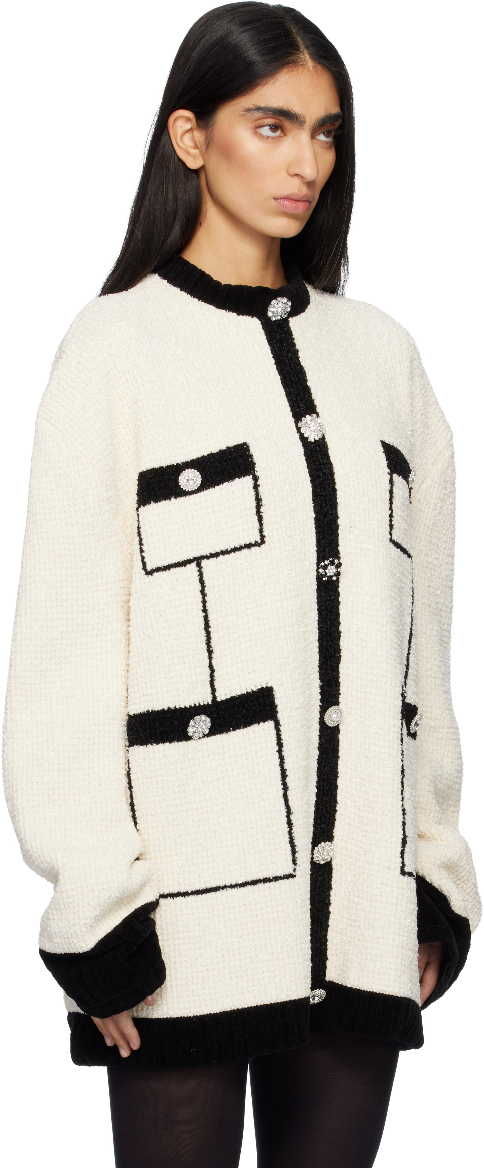 Off-White Covered Tweed Sweater