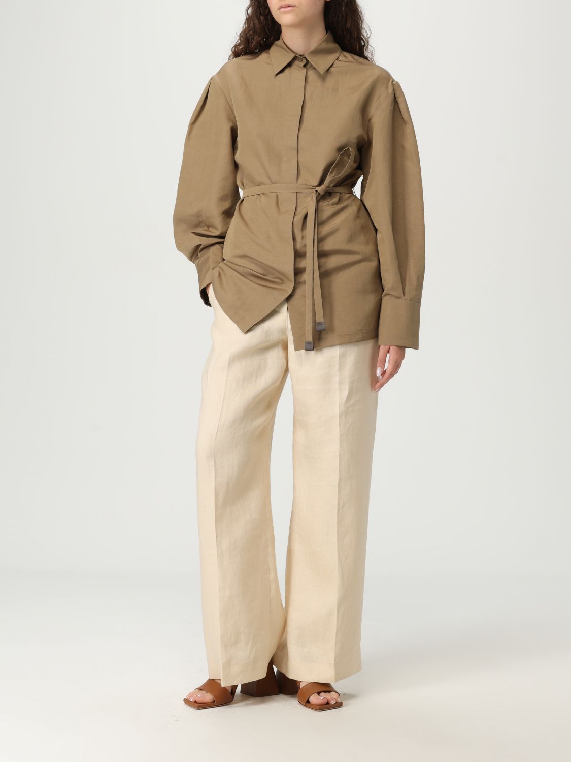 Sweater MAX MARA Woman color Coffee