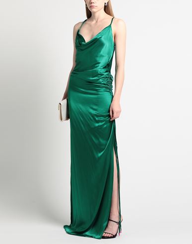 Woman Maxi dress Green Size 8 Viscose