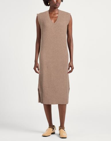 Woman Midi dress Camel Size ONESIZE Acrylic, Polyamide, Polyester, Wool, Viscose