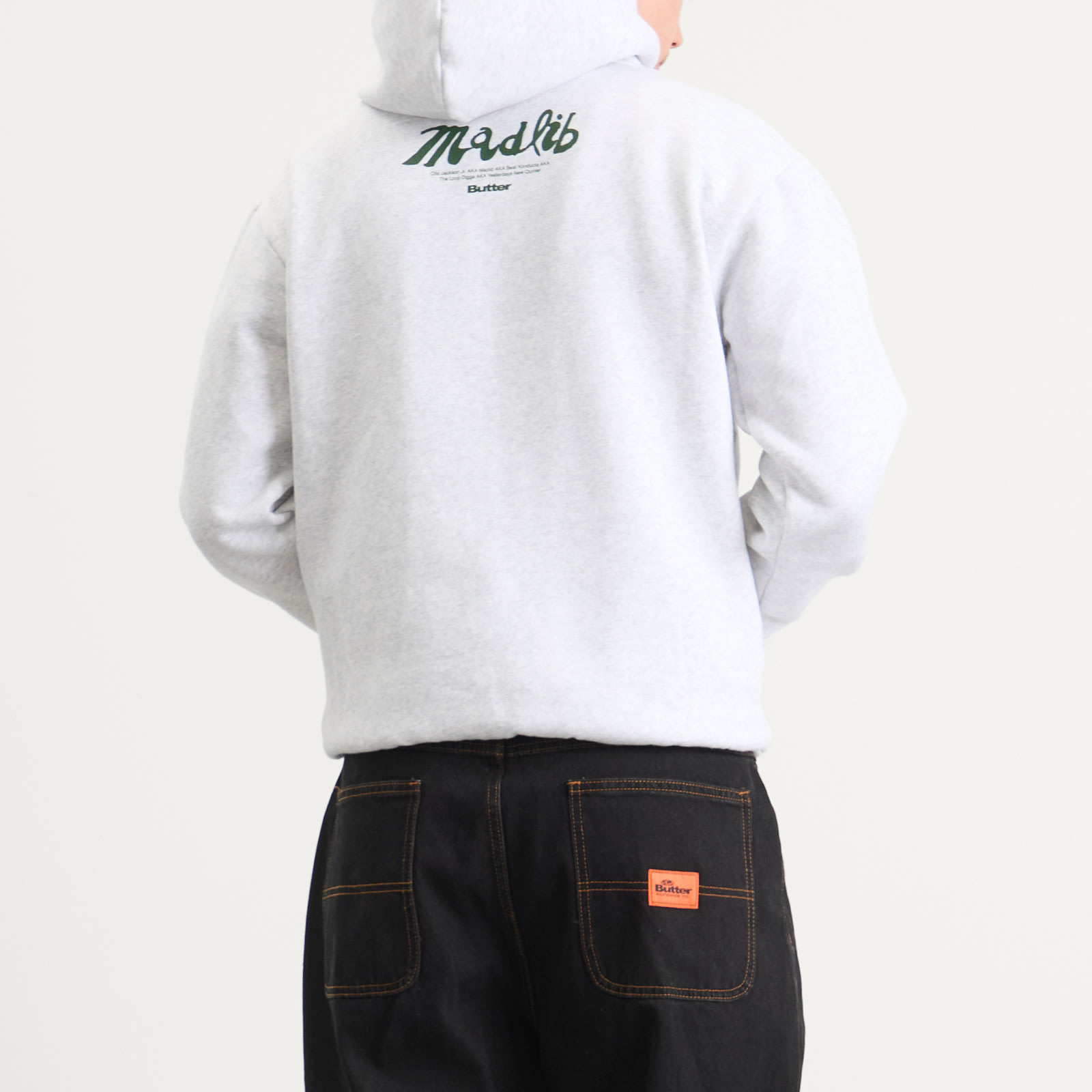 Men's Madlib Pullover Hood in Ash