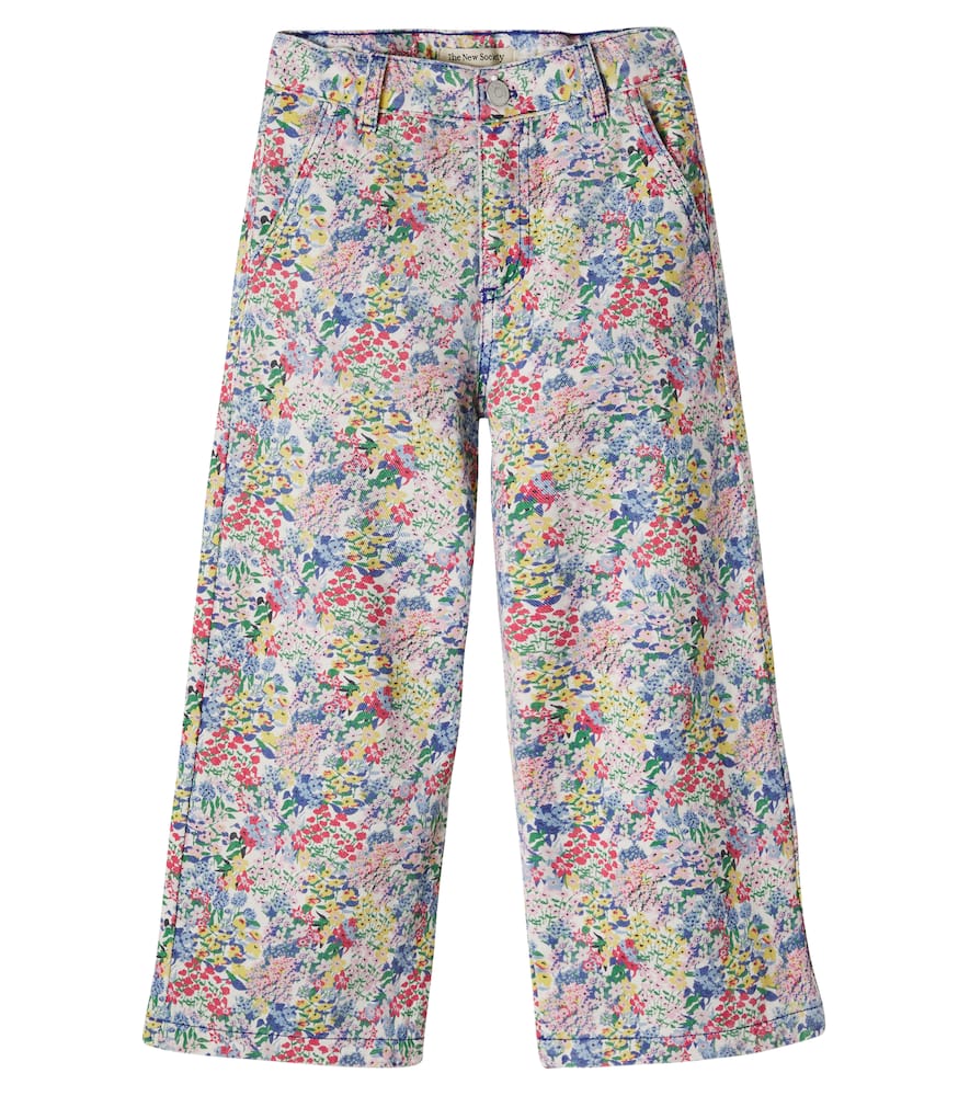 Floral jeans