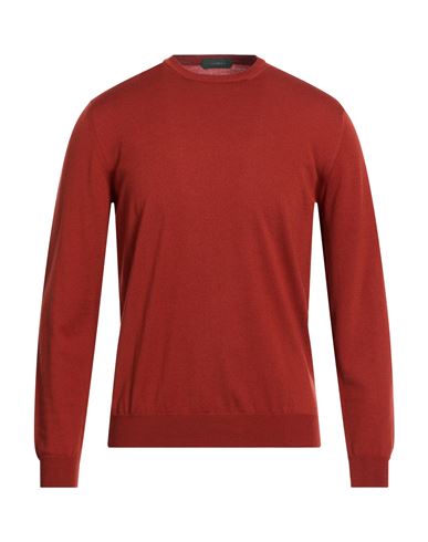 By Slowear Man Sweater Brick Size 40 Virgin Wool, Polyamide