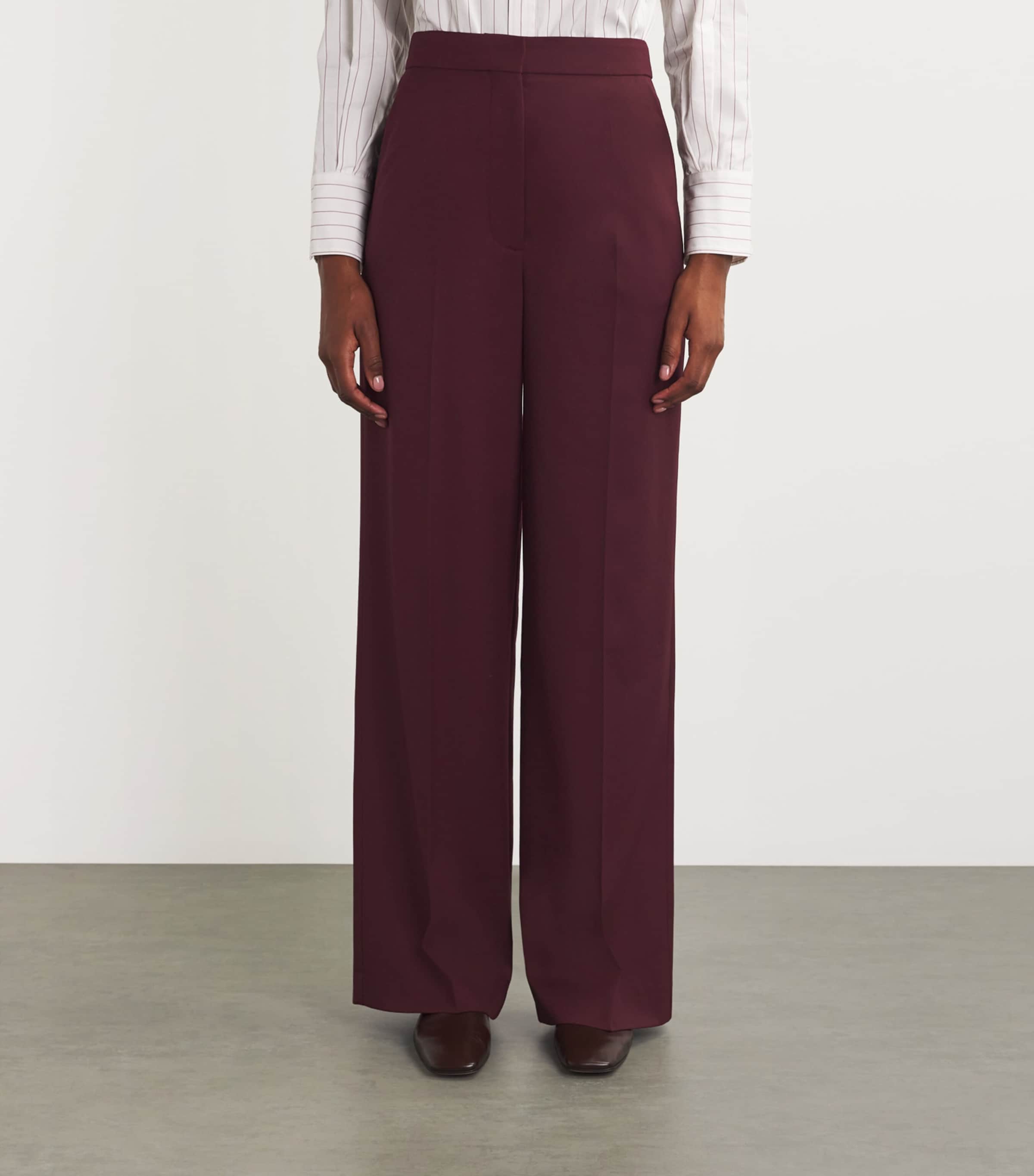 Wool Wide-Leg Trousers