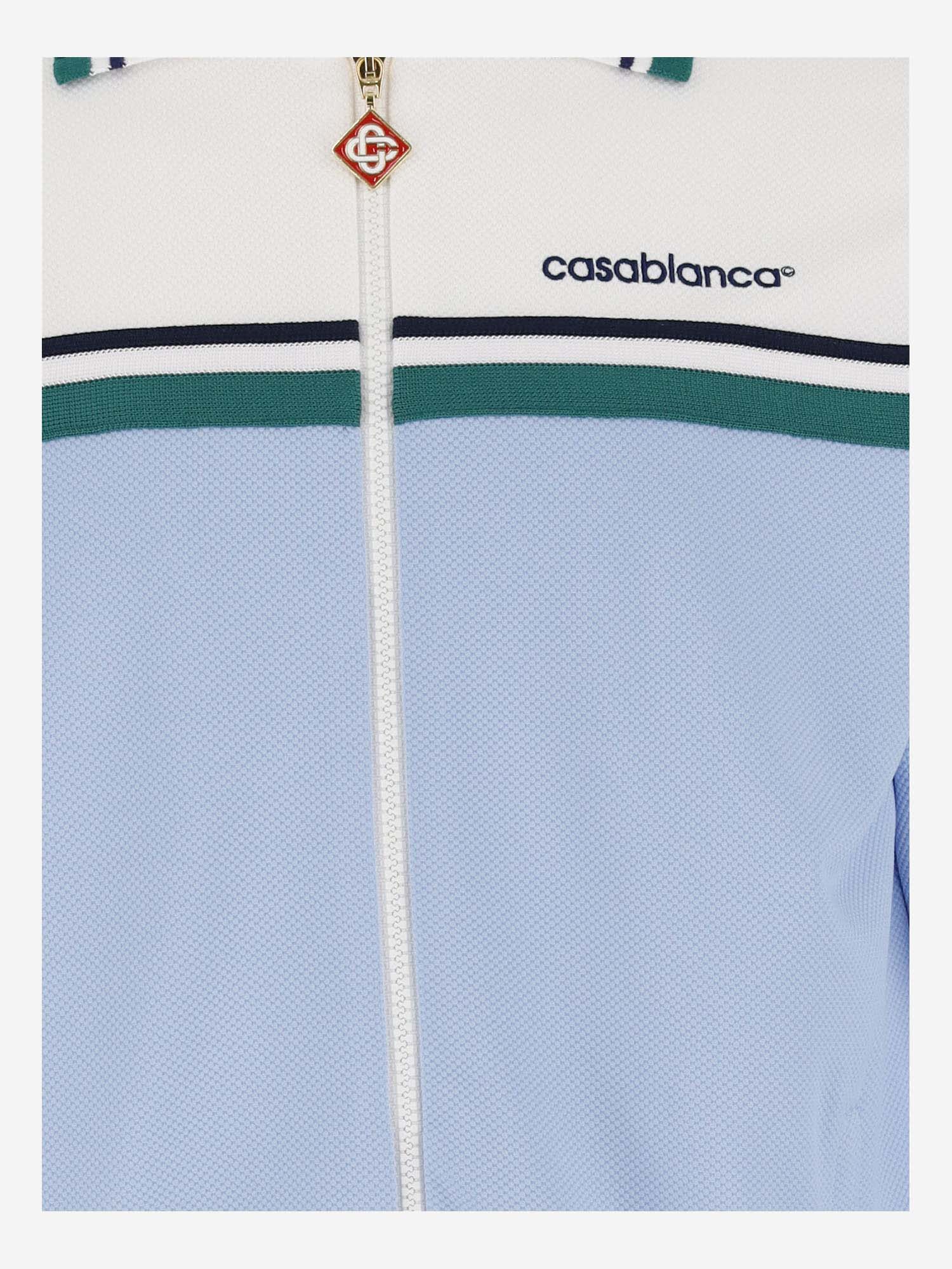 Cotton Blend Jacket With Logo
