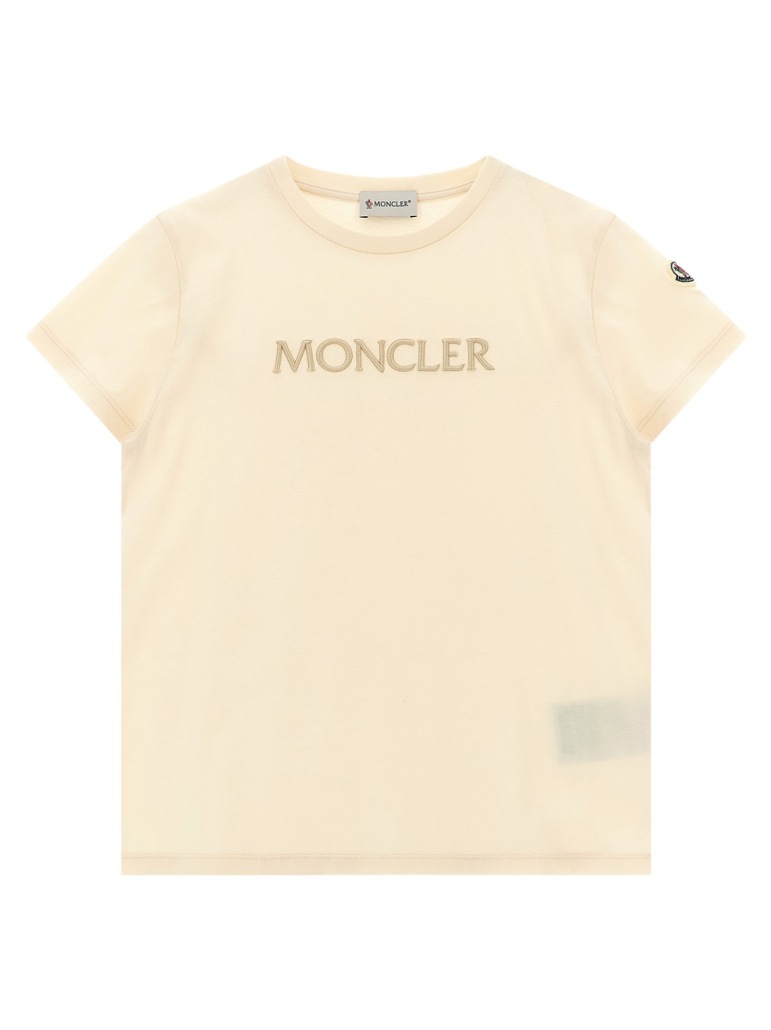Girls Beige Logo T-shirt