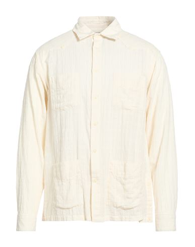 Man Shirt Ivory Size L Cotton