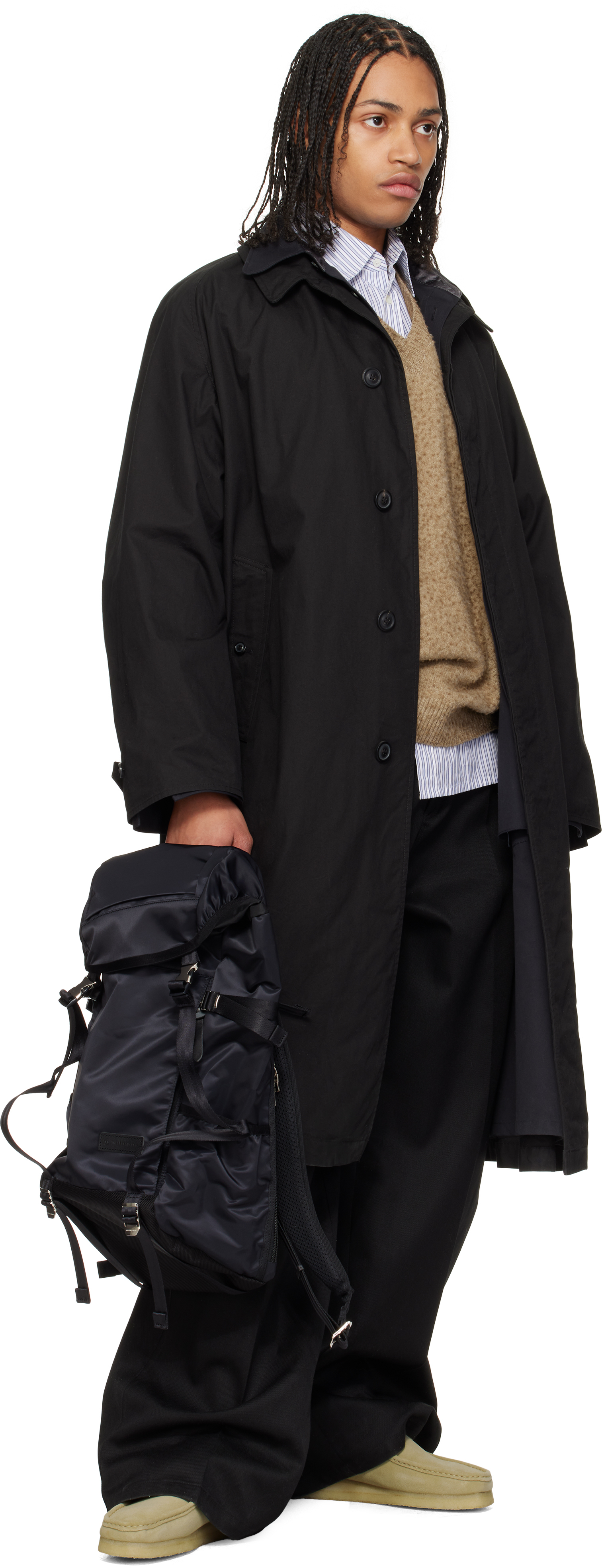 Master-piece Black Lightning Flap Backpack