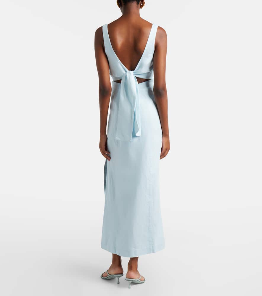 Linen maxi dress