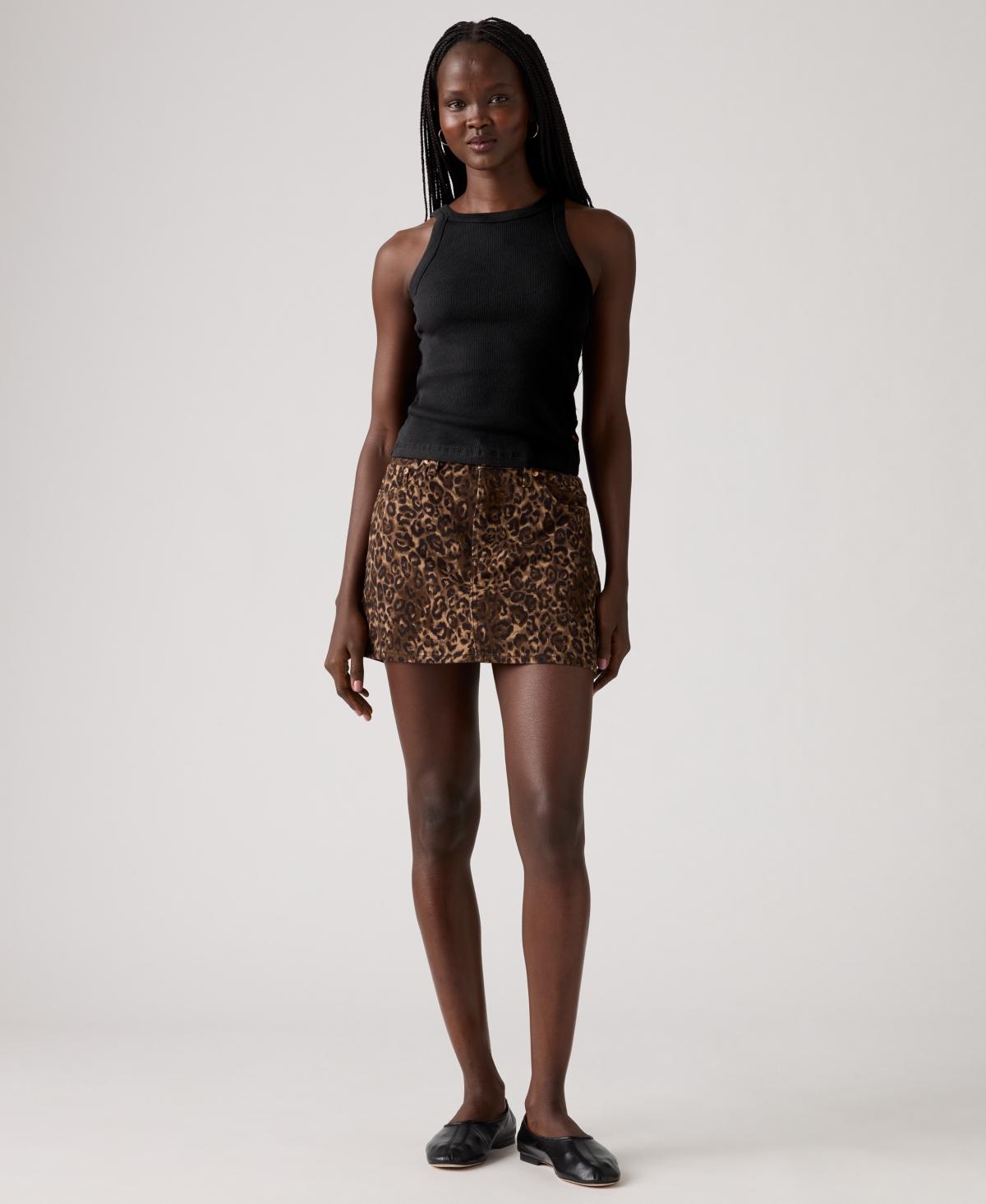 Women's Icon Mid-Rise Denim Skirt - Cat Eyes