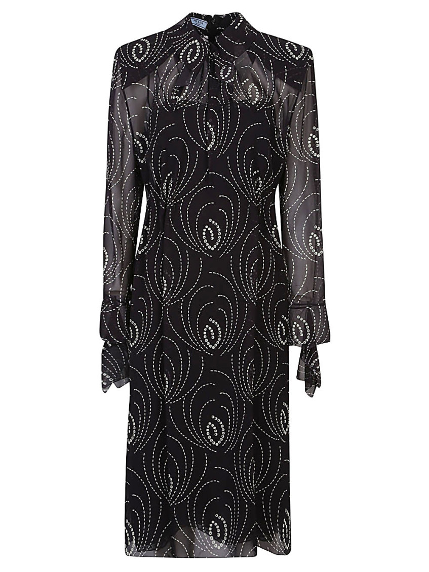 Black Printed Dress