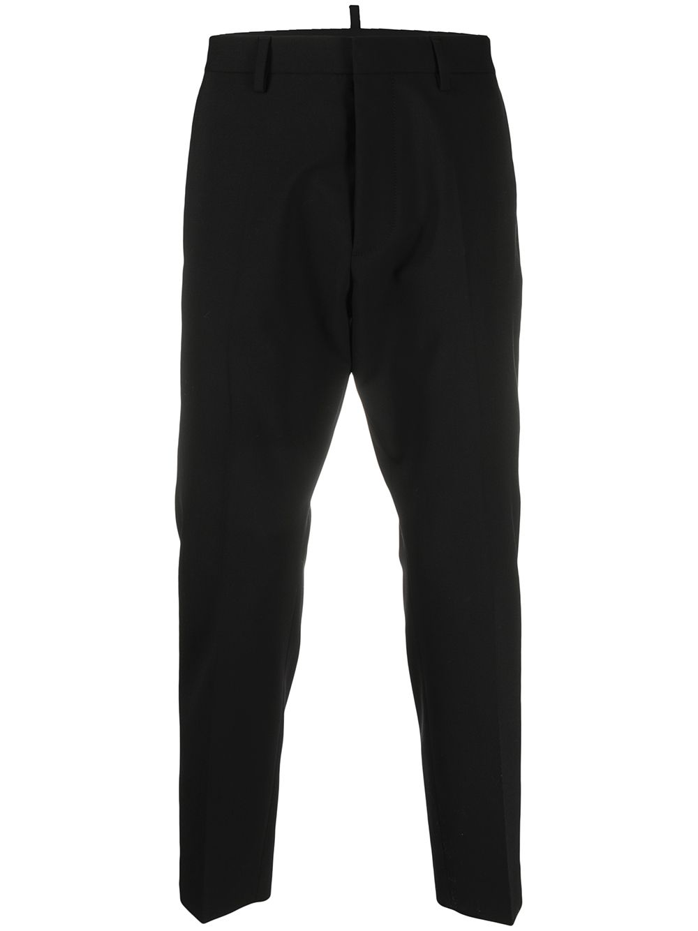 Straight-leg tailored trousers - Black