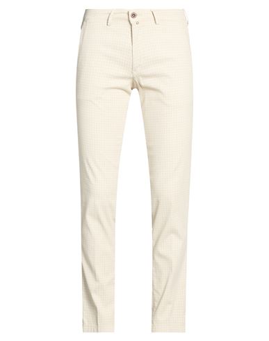 Man Pants Beige Size 30 Cotton, Elastane