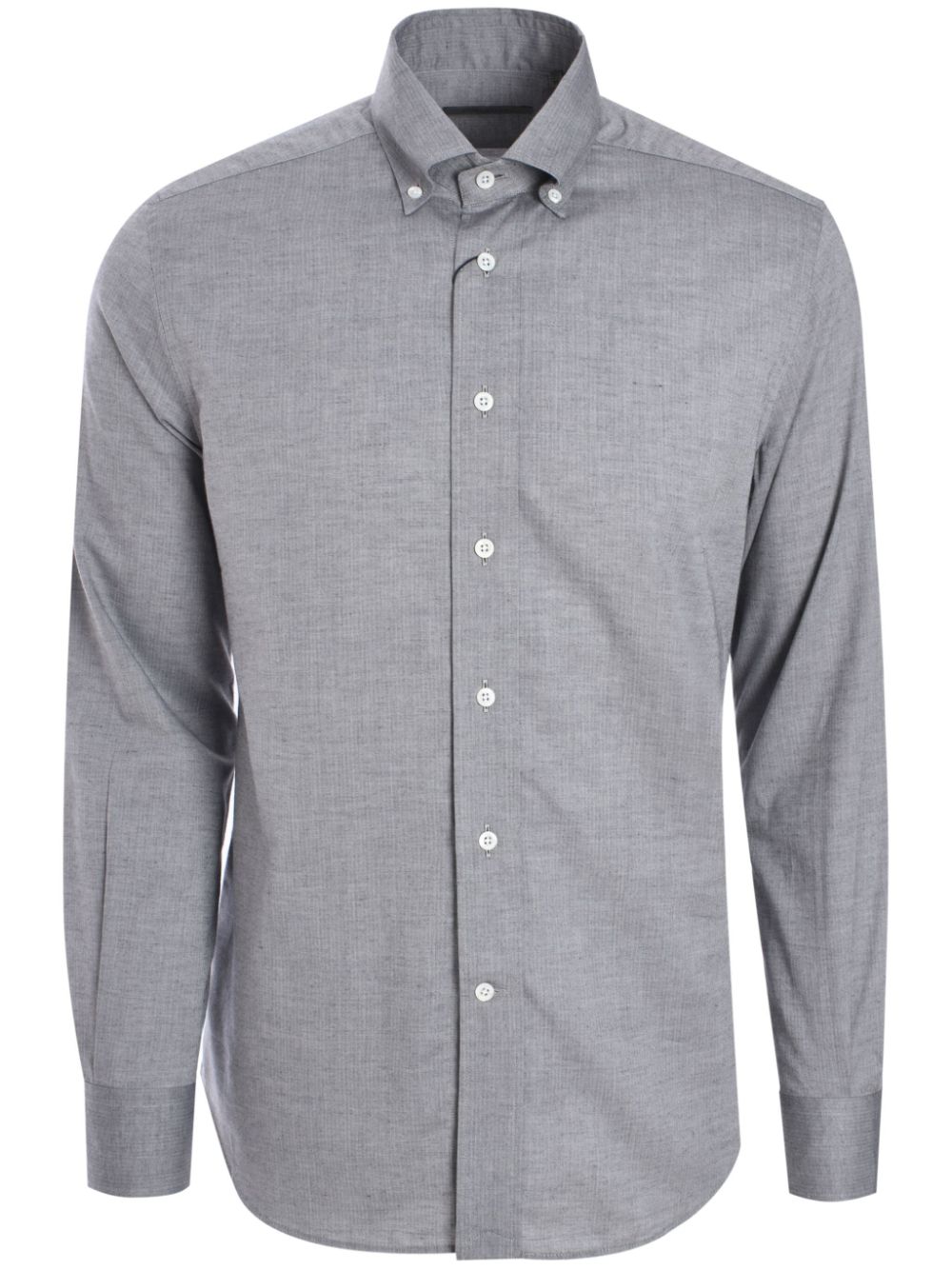 Buttoned cotton shirt - Grey