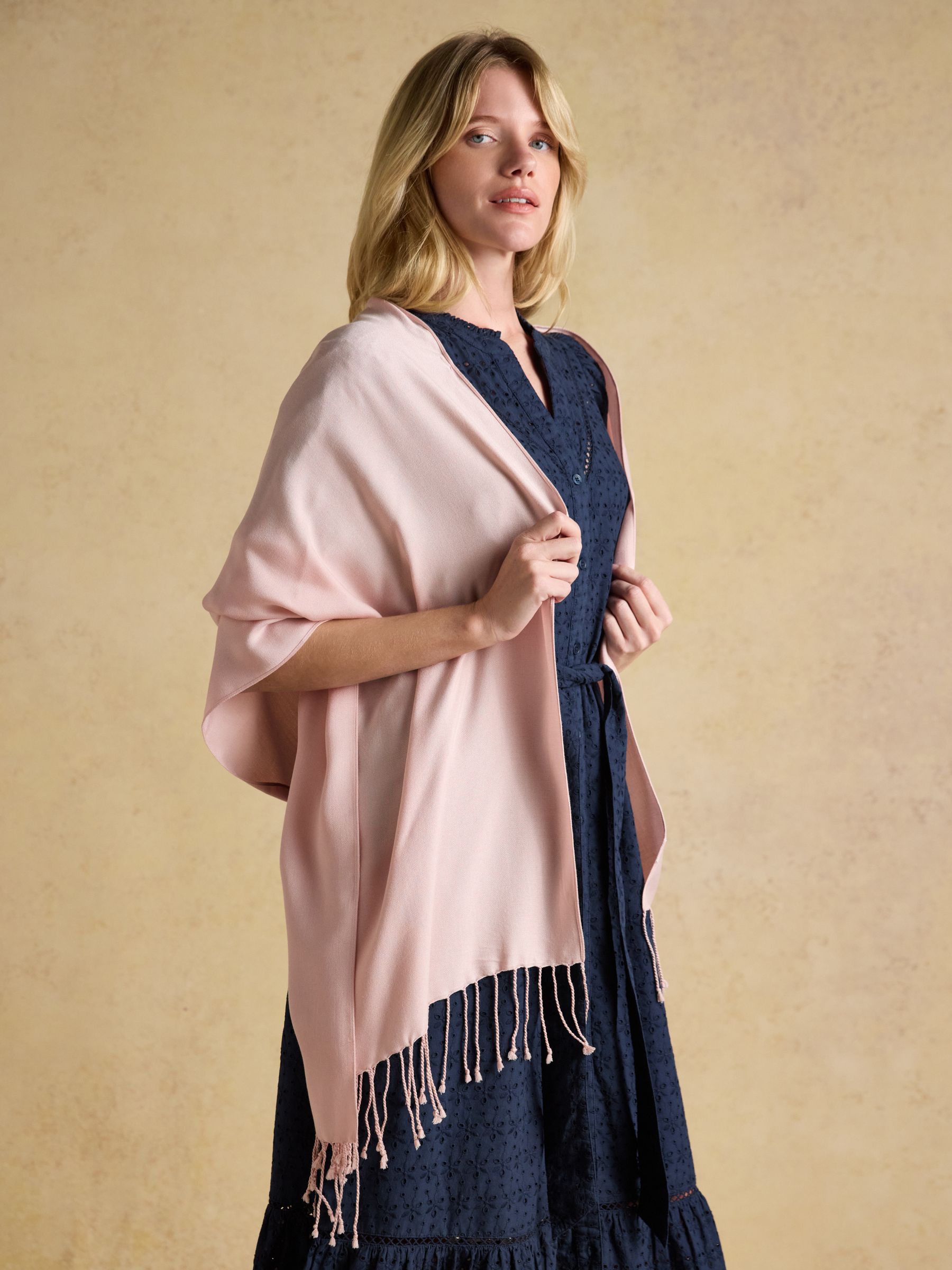 Ascot Pink Pashmina Scarf