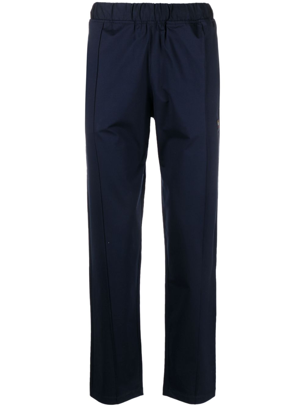 Stretch-cotton track trousers - Blue