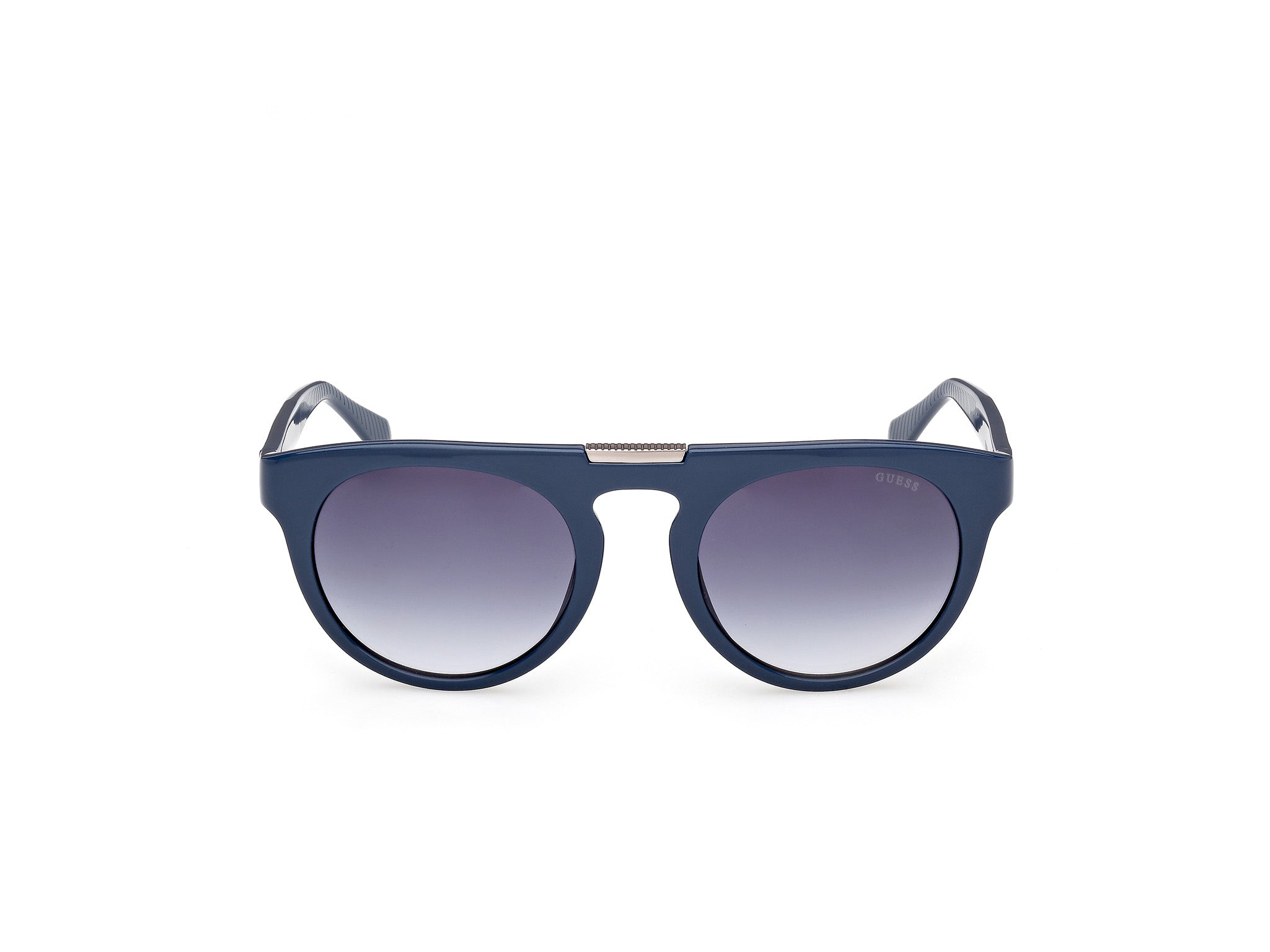 Guess Hombre Guess GU00275 90W Gafas de sol Inyectado Azul Azul Redonda Norma