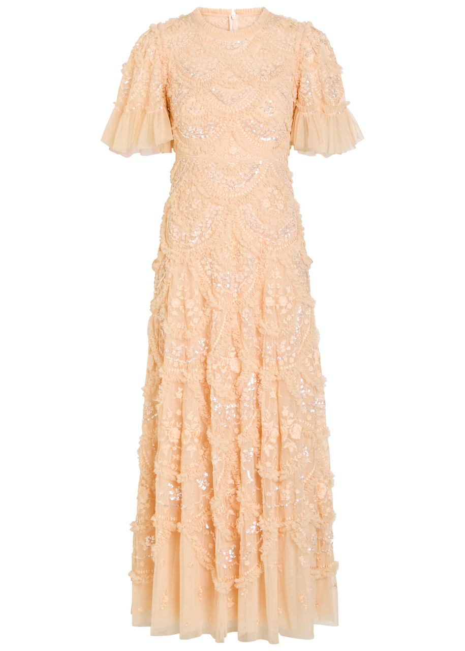 Carmen Ruffled Tulle Gown