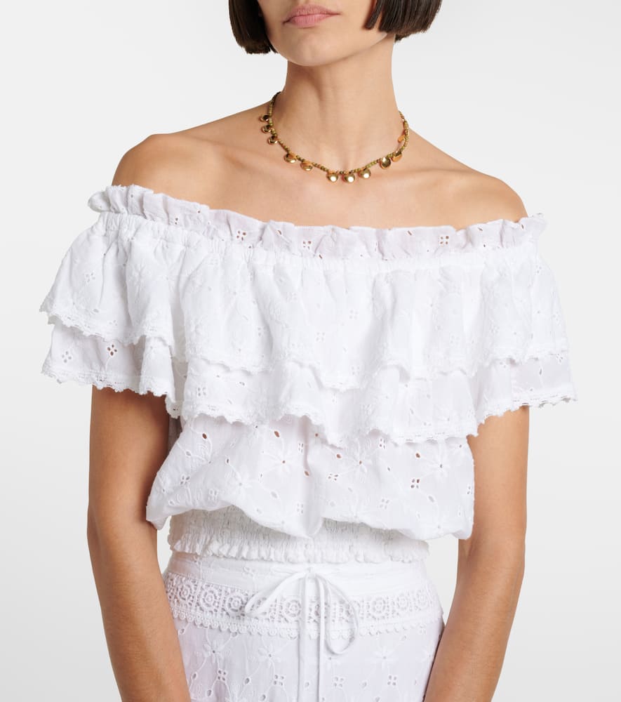 Ruth broderie anglaise cotton crop top