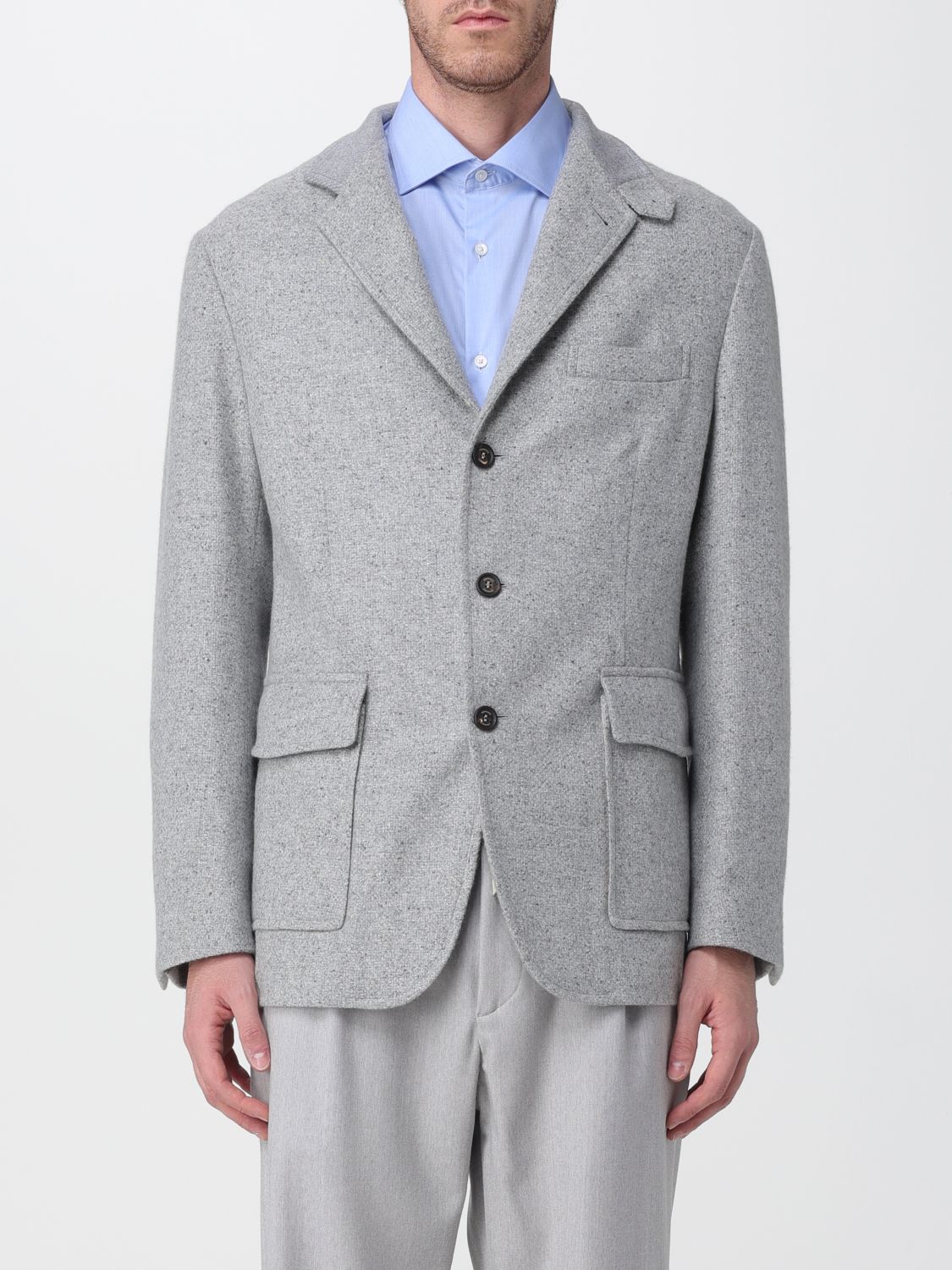Blazer Men color Grey