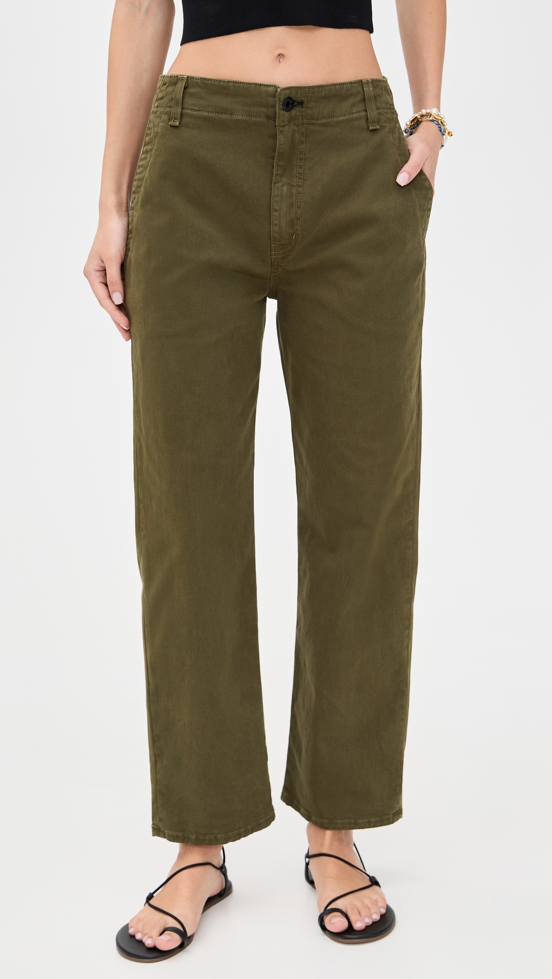 Tomboy Twill Pants Safari Green