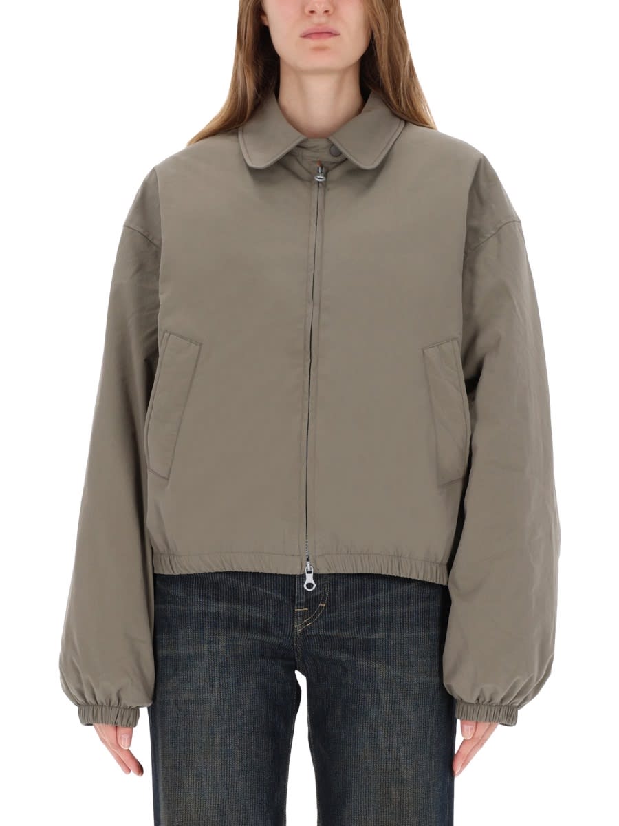 Our Legacy - collared jacket with elasticated cuffs and he