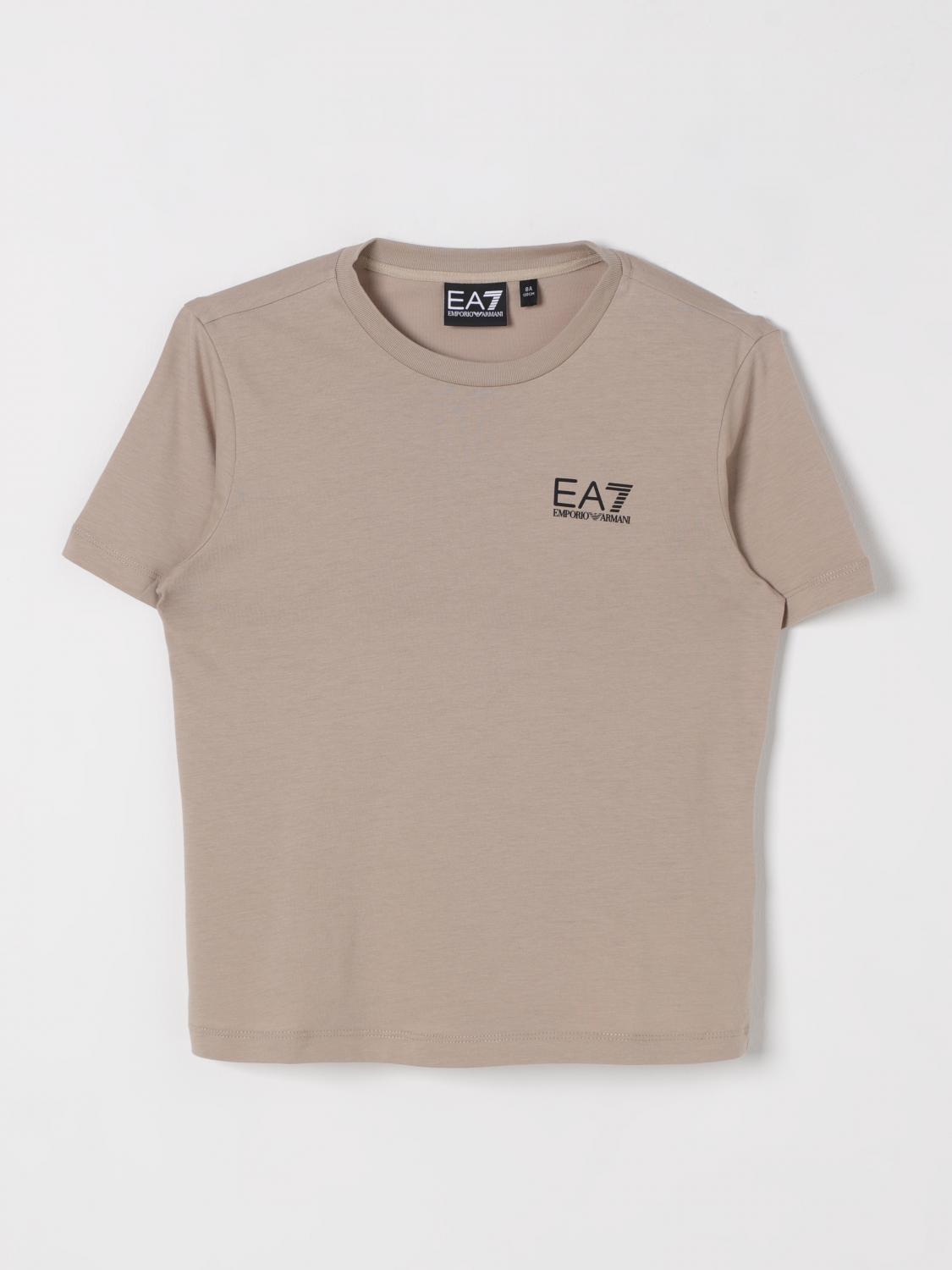 T-Shirt EA7 Kids color Beige