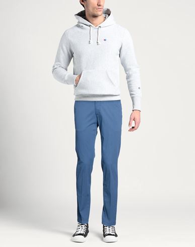 Man Pants Slate blue Size 30 Cotton, Elastane