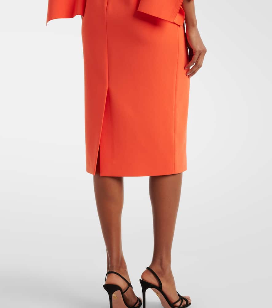 Ruffled midi dress