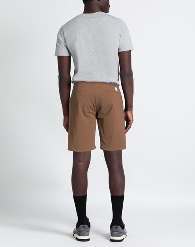 Man Shorts & Bermuda Shorts Brown Size 36 Polyamide, Elastane