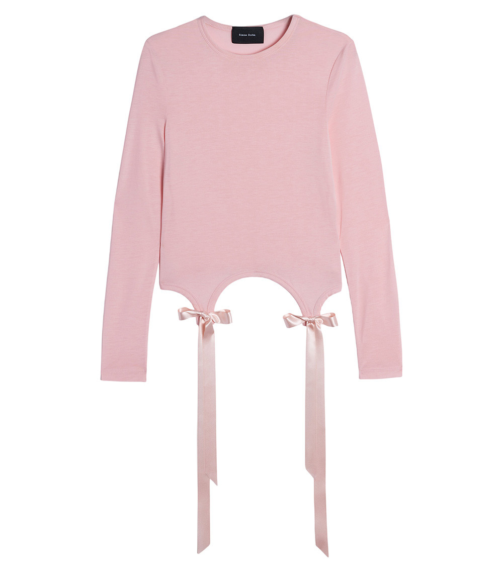 Light Pink Round Neck T-Shirt