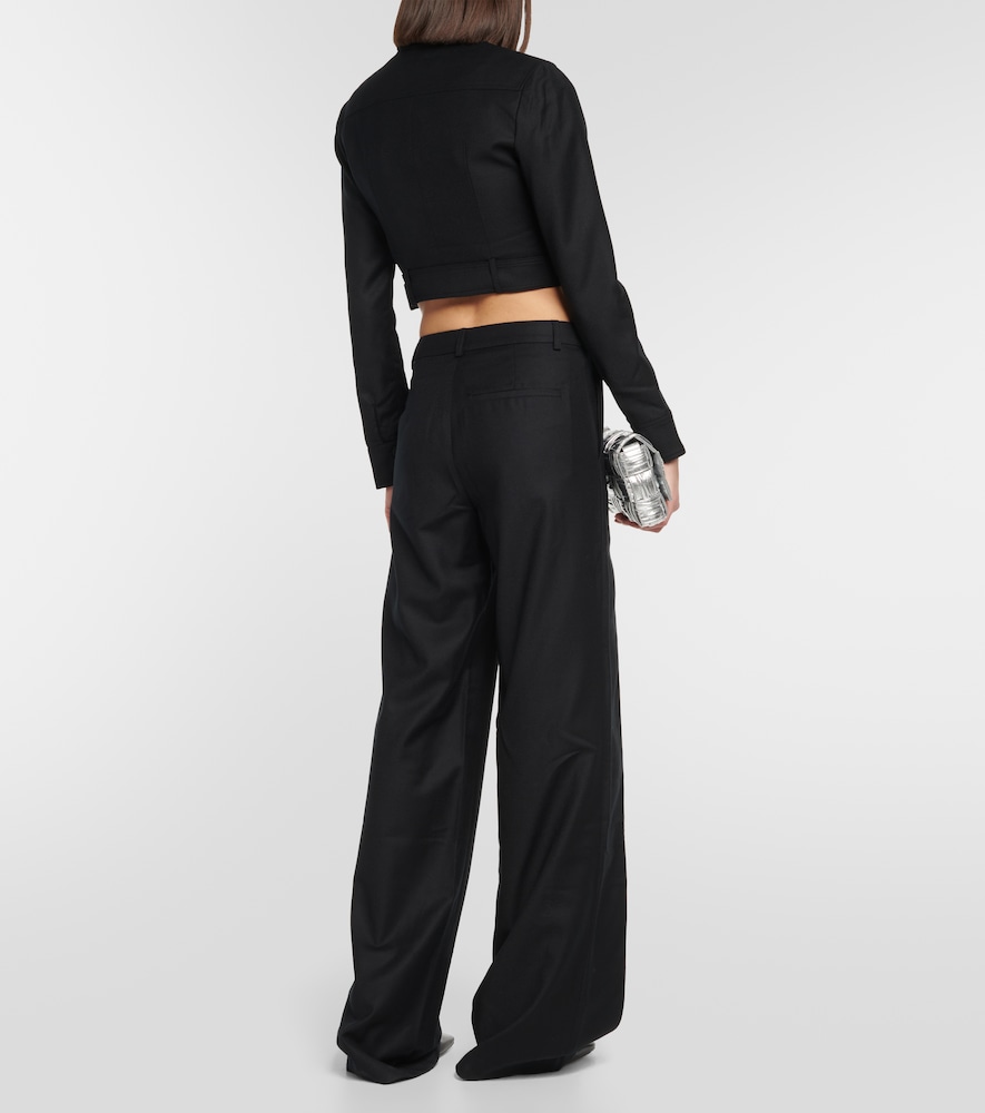 Tio low-rise wool wide-leg pants