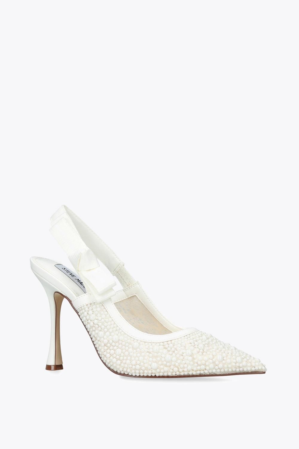 STEVE MADDEN Women's 'Brylie Pearl' Heels in White