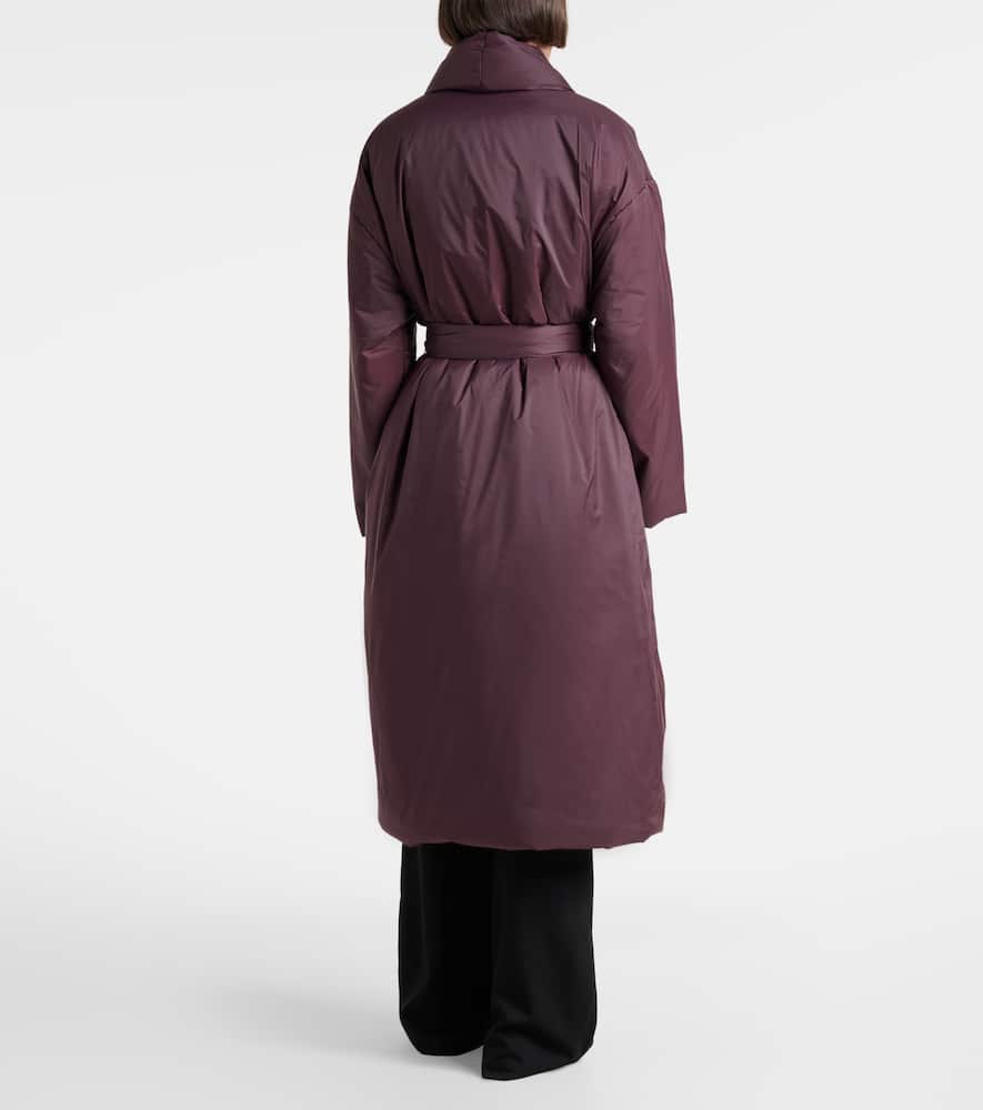 Bo belted taffeta puffer coat