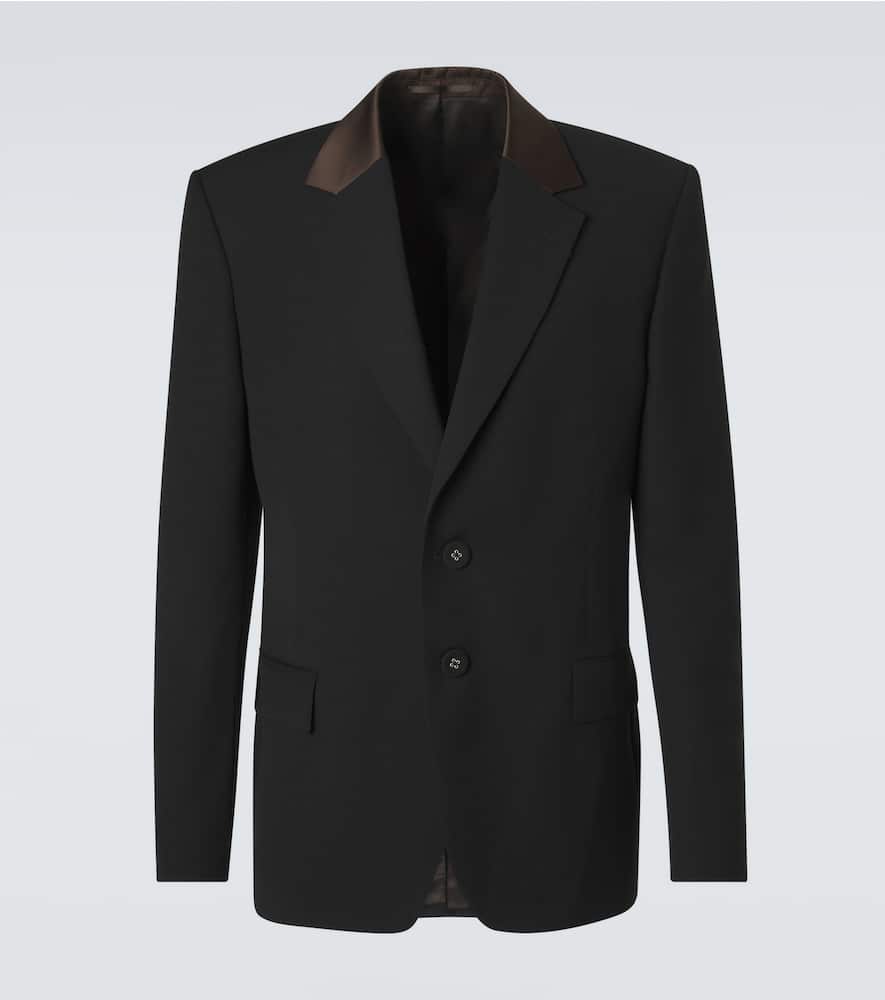 Alto satin-trimmed virgin wool blazer