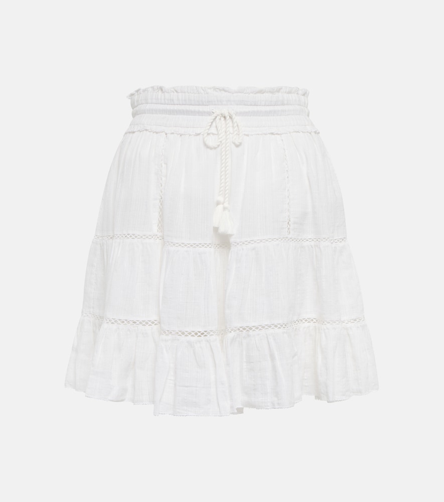 Marant Etoile Lioline cotton and linen-blend miniskirt