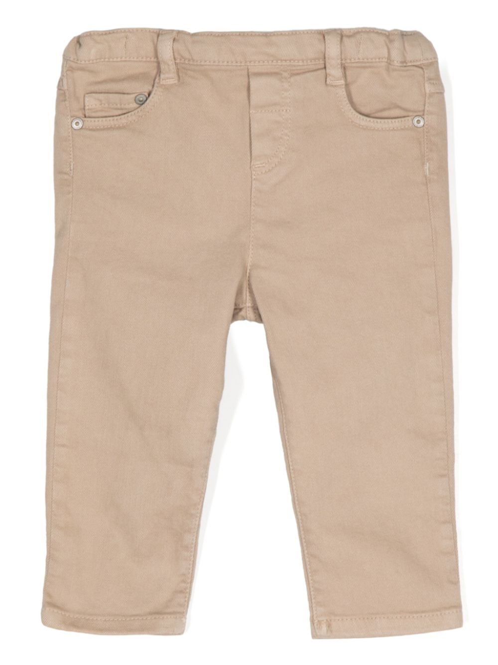Logo-patch jeans - Brown
