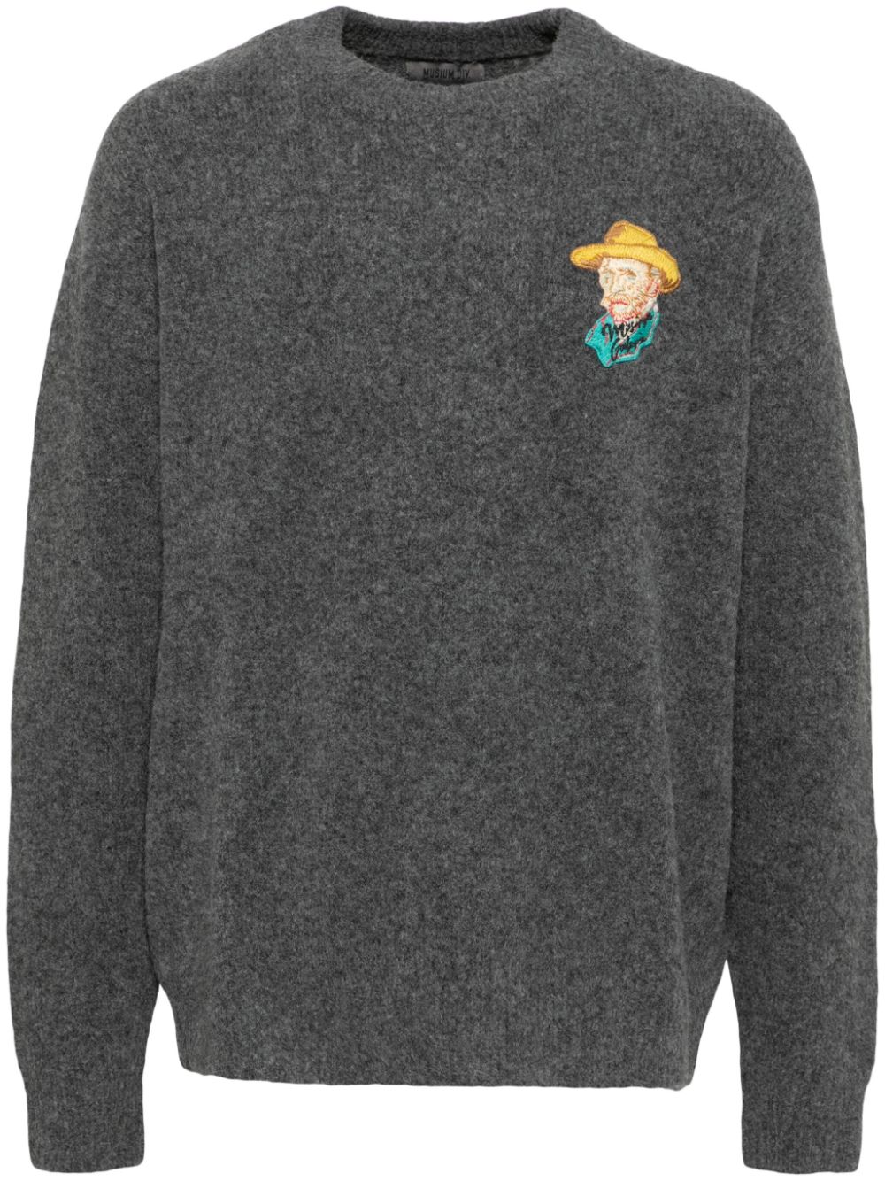 Embroidered logo jumper - Grey