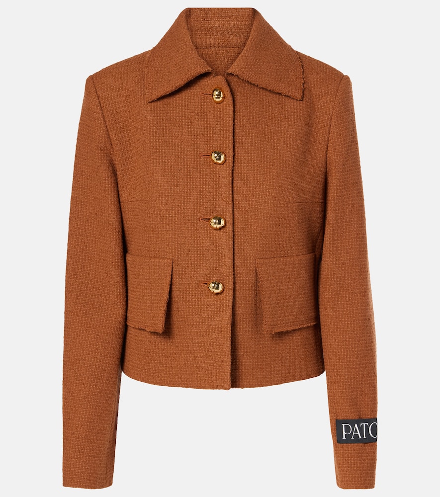 Iconic wool and cotton-blend jacket