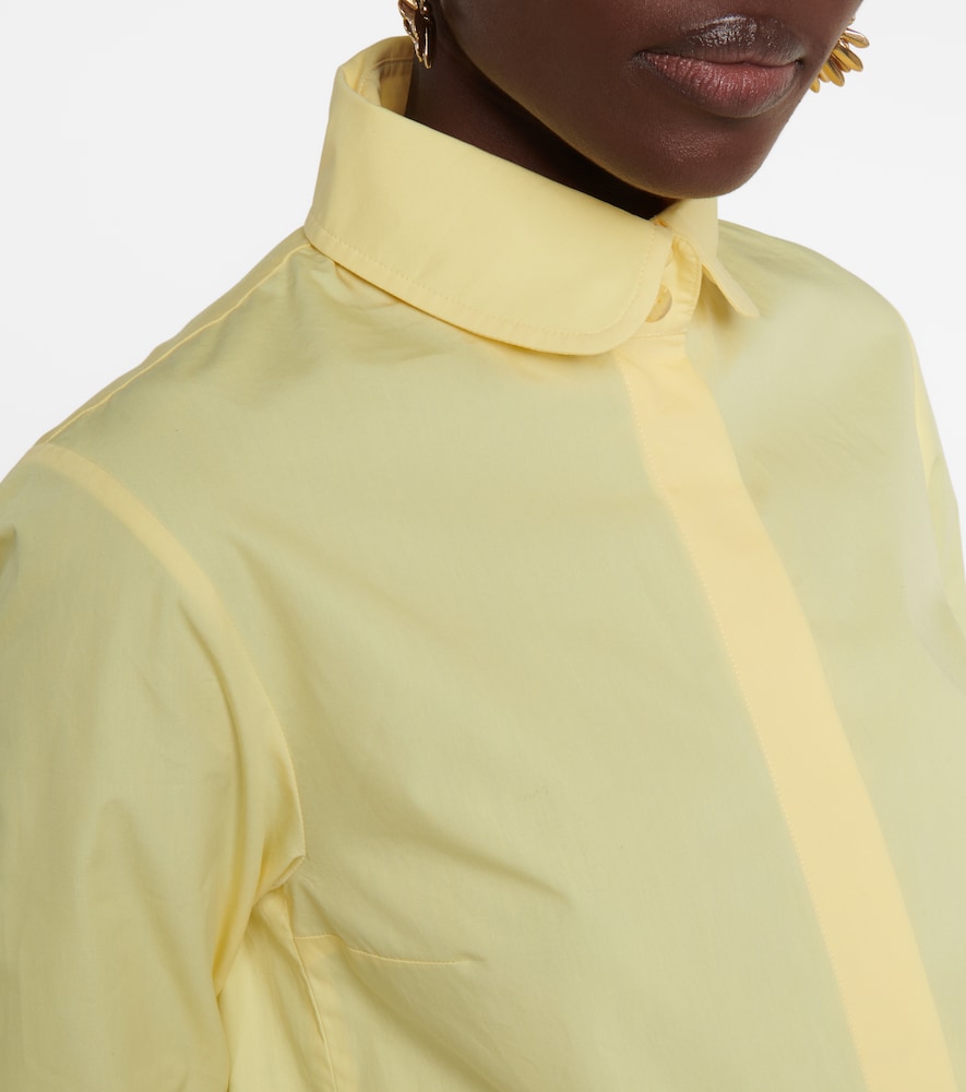 Oversized cotton poplin shirt